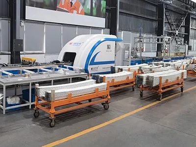 Línea Automática de Ensamblaje de Ductos de Barras